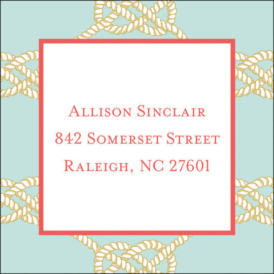 Nautical Knot Sea Address Labels